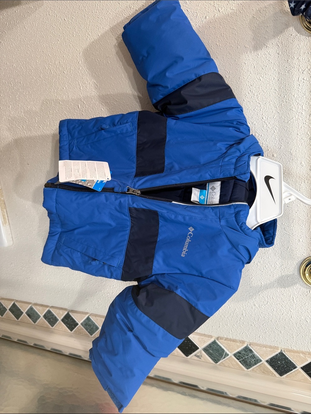 Columbia Kids Royal Blue and Navy Puffer Jacket